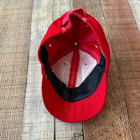 Little League Red Adjustable Baseball Cap With Embroidered Patch Baby Size - Picture 6 of 6